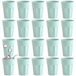 ENGELLAND 20x Kunststoffbecher 250 ml Mint –...