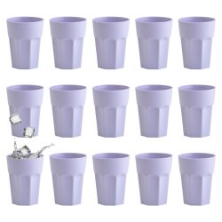 ENGELLAND 15er Set Kunststoffbecher 250 ml Flieder...