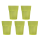 5x Kunststoffbecher hellgrün Trinkbecher Party-Becher Plastik Trink-Gläser Mehrweg 0,4l