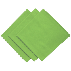 3er Pack Servietten 45cm x 45cm aus 100% Baumwolle in hellgrün