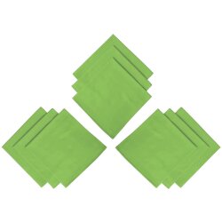 9er Pack Stoffservietten 45×45 cm Hellgrün...