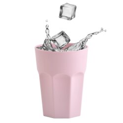 ENGELLAND Kunststoffbecher 400 ml Rosa – BPA-frei,...