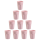 10x Kunststoffbecher rosa Trinkbecher Party-Becher Plastik Trink-Gläser Mehrweg 0,4l