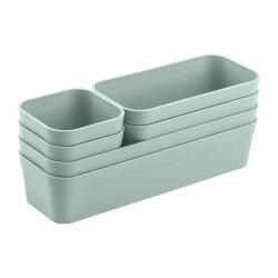 ENGELLAND Schubladen-Organizer 6-teilig Pastellgrün...