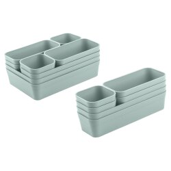 ENGELLAND Schubladen-Organizer Set Pastellgrün...
