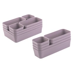 ENGELLAND Schubladen-Organizer Set Flieder –...