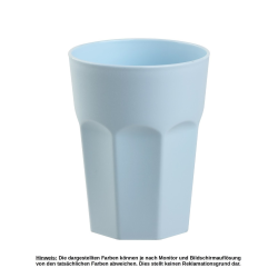 20x Kunststoffbecher Hellblau Trinkbecher Party-Becher Plastik Trink-Gläser Mehrweg 0,4l