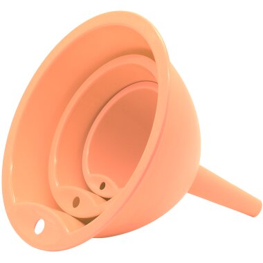 ENGELLAND 3-teilig Trichtersatz Apricot – BPA-frei, flexibel & leicht zu reinigen