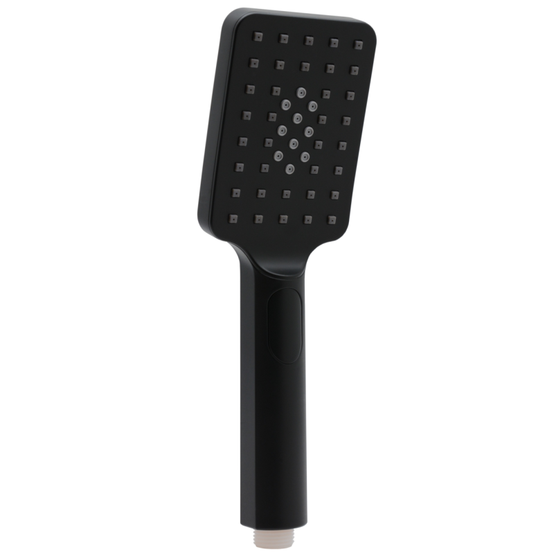 Handbrause Matt-schwarz Mit Antikalkdüsen – 3 Strahlarten, ABS-Kunststoff, 1/2 Zoll Anschluss