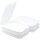 ENGELLAND Aufschnitt Box Weiß 6er Set – BPA-frei, stapelbar, spülmaschinen- und mikrowellengeeignet, 25×17×3,3 cm