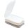 Aufschnittbox 3er Set Farb-Mix Weiß Beige Braun 25×17×3,3 cm BPA-frei, stapelbar