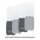 ENGELLAND 4er Aufschnittbox Mix Grau/Anthrazit 25×17×3,3 cm – stapelbar, BPA-frei & mikrowellenfest