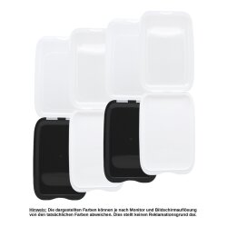 ENGELLAND Aufschnittbox Mix Schwarz-Weiss 4er Set Schwarz...