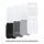 ENGELLAND Aufschnittbox Mix 4er Schwarz-Weiss-Grau-Anthrazit Set – BPA-frei, stapelbar, spülmaschinen-, mikrowellen- und gefriergeeignet, 25×17×3,3 cm
