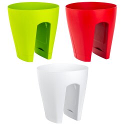 3er Set Blumenkasten für Geländer 28L –...