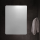 1 x Badspiegel, Flurspiegel, Garderobenspiegel mit Facettenschliff / ca. 60 x 45 cm / recht-eckig / abgerundete Ecken