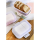 1x Hochwertige Stapelbare Butterdose mit Verschluss, Plastik-box-dose, Perfekte Ordnung im Kühlschrank BPA-Frei Mehrzweck creme-weiß