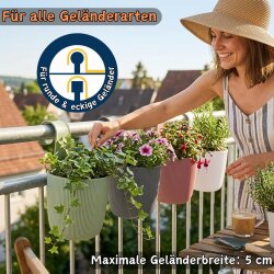ENGELLAND Blumentopf zum Hängen Ø 15 cm