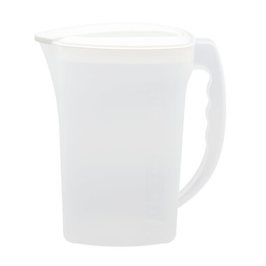 ENGELLAND Getränkekrug 1,5 L Weiß – BPA-frei, bruchsicher & spülmaschinenfest