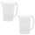 2 x Getränkekrug in der Farbe: Transparent-Weiß / für Saft, Wasser, Eistee, Softdrinks / Kanne, Behälter, Kühlschrankkrug / Multifunktionsbox mit Deckel 2 Liter, BPA-frei, Kunststoff