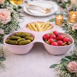 ENGELLAND Snack-Servierschale Flieder 30x18,5x6,5 cm – BPA-frei, stapelbar & spülmaschinenfest