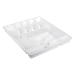 Besteckkasten Besteckkorb mit 9 Fächern, Kunststoff, BPA-frei, Maße: 45 x 39 x 5 cm