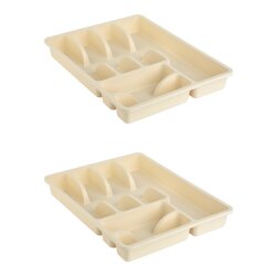 Besteckkasten 2er Set – 6 Fächer für...
