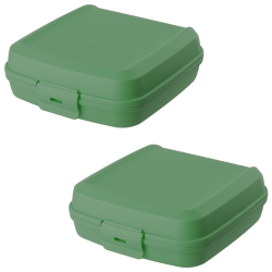 Lunchbox, Kunststoff, BPA-frei, Vesperdose, Brotdose, Plastikdose für Kinder, 14 x 14 x 5 cm