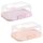 ENGELLAND 2er Set Butterdose Rosa/Apricot – stilvolle Butterbehälter aus Kunststoff mit Deckel, ideal für Frühstück & Aufbewahrung