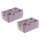 ENGELLAND Schubladen-Organizer 2er Set 8-teilig Flieder – stapelbar, BPA-frei, vielseitig