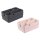 ENGELLAND Schubladen-Organizer Set Anthrazit / Rosa – 16 Teile, BPA-frei, flexibel verstellbar für Küche, Bad & Büro