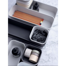 1 x Schubladen-Organizer Set, 16-teilig, Farbmix: Pastellgrün/Flieder, universell verstellbar, Aufbewahrungs-Box, Einteiler, Trenn-System, Utensilien, Stauraum, Wohn-Badezimmer, Kunststoff, BPA-frei