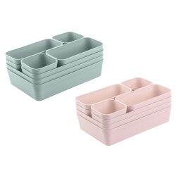ENGELLAND Schubladen-Organizer Set Pastellgrün /...
