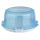 Engelland Runde Kuchen-Transportbox mit Griff, Deckel und 4-fach Klick-Verschluss, Ø 36,50 cm x H 17,50 cm, BPA-frei, Torten-haube, Stückeinteilungshilfe