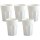 ENGELLAND 5er Set Kunststoffbecher 400 ml Weiß – BPA-frei & stabil