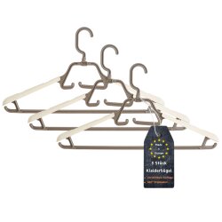 ENGELLAND Kleiderbügel Set 3-er Braun-Beige,...