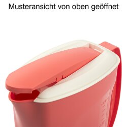 ENGELLAND 3-er Set Getränkekrug 2 L Schwarz, Grün, Rot Mix – BPA-freier Kunststoff, mit Deckel & Skala