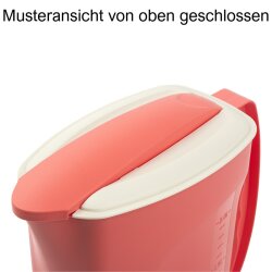 ENGELLAND 3-er Set Getränkekrug 2 L Schwarz, Grün, Rot Mix – BPA-freier Kunststoff, mit Deckel & Skala