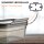 Engelland 3-teiliges Vorratsdosen Set 0,4/0,8/1,5 L transparent-grau luftdicht auslaufsicher stapelbar BPA-frei