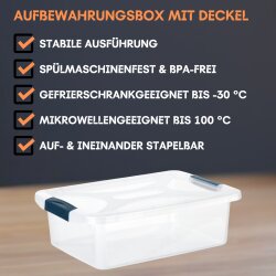Engelland Aufbewahrungsbox 2er Set 4 L BPA-frei stapelbar...