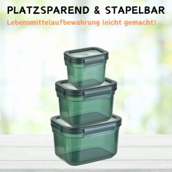 ENGELLAND 3er Set Vorratsdosen Aufbewahrung Küche luftdicht BPA-frei
