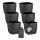 6er-Set ENGELLAND Blumentöpfe 12×12 cm Schwarz – quadratisch mit Drainagesystem & Untersetzer