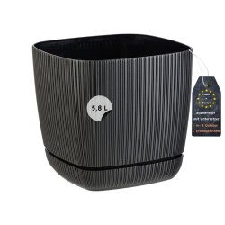 ENGELLAND Blumentopf 21×21 cm Schwarz –...