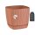 Engelland Blumentopf 21×21 cm Terrakotta – quadratisch, wetterfest mit Drainage & Untersetzer