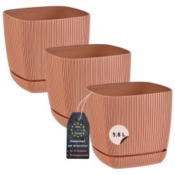 Engelland 3er-Set Blumentöpfe 21×21 cm 5,8 L...