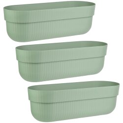 3er Set Blumenkästen Pistazie 50 cm mit...