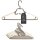 ENGELLAND Kleiderbügel Set 6-er Braun-Beige – rutschfest, verstellbar & drehbar, ideal für Hemden, Jacken und Hosen