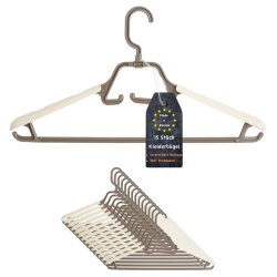 ENGELLAND Kleiderbügel Set 15-er Braun-Beige –...