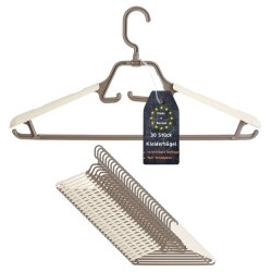 ENGELLAND Kleiderbügel Set 30-er Braun-Beige –...