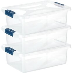 Stapelbare Aufbewahrungsboxen 3er Set 10 L...